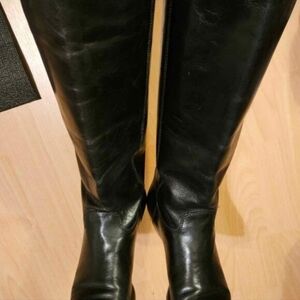Nine West Black Leather Boots 7M